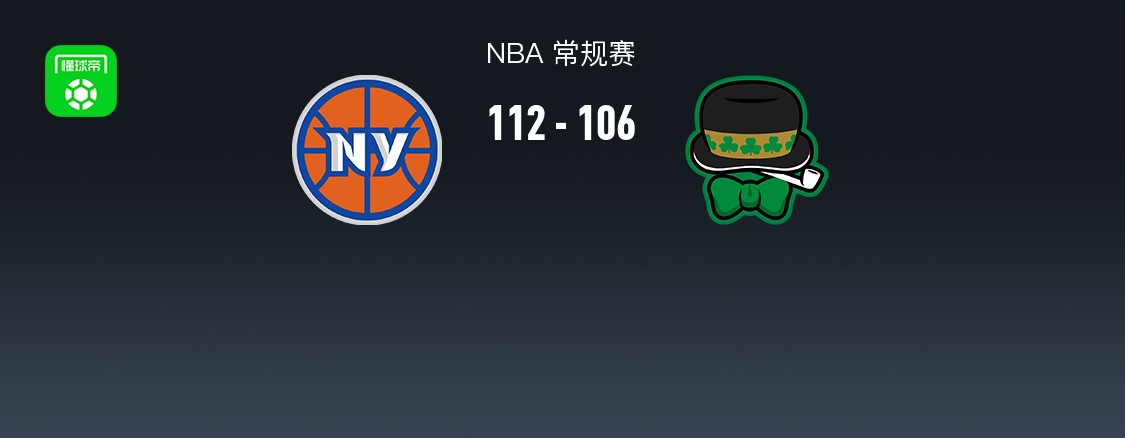 NBA戰(zhàn)報(bào)：尼克斯112-106凱爾特人取NBA4連勝，布倫森25+1+9
