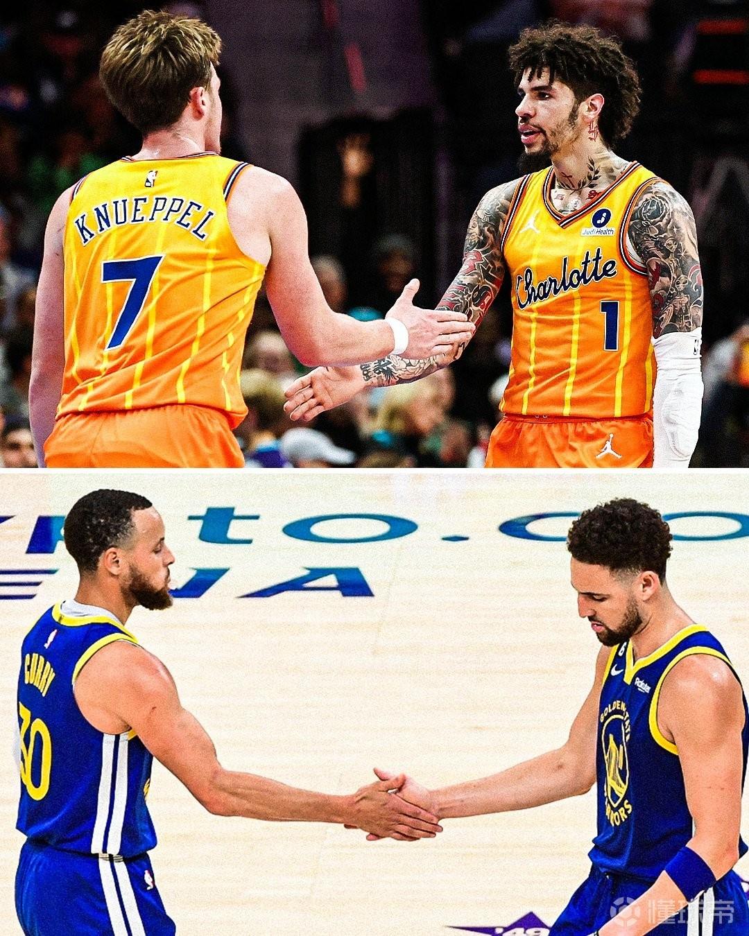 三球和克努佩爾是第二對(duì)單賽季270+三分組合，上一對(duì)是水花兄弟